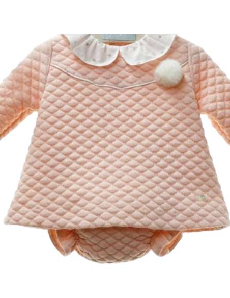 Y2047 VESTIDO CON BRAGUITA POMPON ROSA