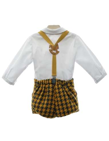 Y1854 CONJUNTO PANTALON CON TIRANTES Y CAMISA...