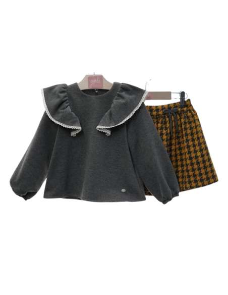 Y2252 SWEATSHIRT AND SKIRT SET
