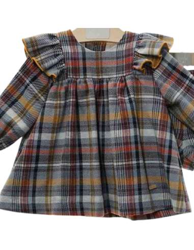 Y5100 BABY DRESS WITH CHECKED PANT