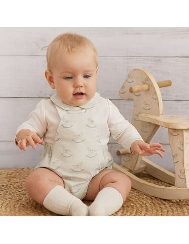 0260007DF Balancin Romper Set with Shirt