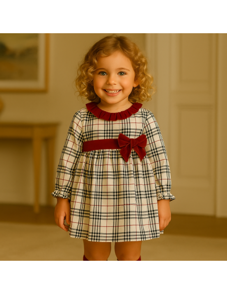 0260015DF Vestido Cuadros Burberry