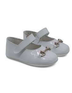 Merceditas en Piel Charol Gucci 701 blanco