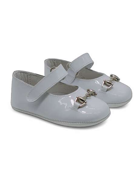Merceditas en Piel Charol Gucci 701 blanco
