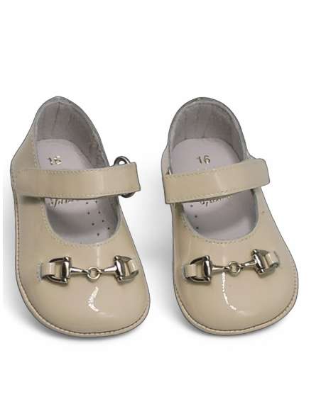 Merceditas en Piel Charol Gucci 701 Beig
