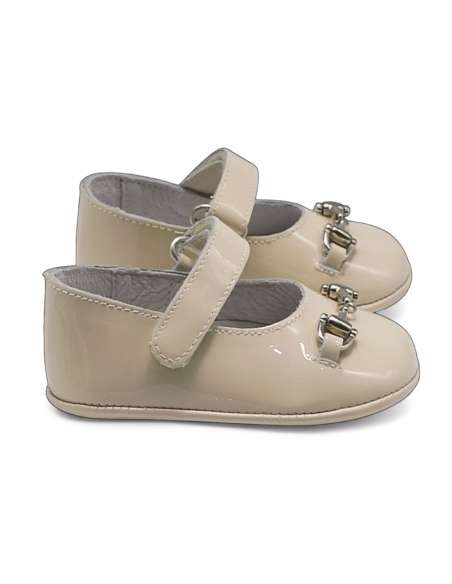 Merceditas en Piel Charol Gucci 701 Beig