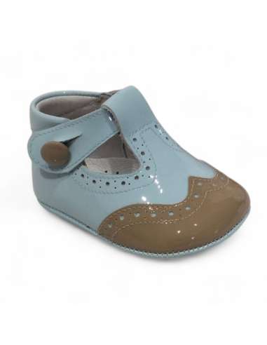 Soft Sole T-bar 851-C Brown