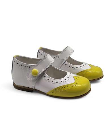 1575 Yellow Two tones Mary jane