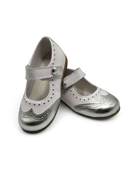 1575 Plata Two tones Mary jane