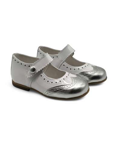 1575 Plata Two tones Mary jane