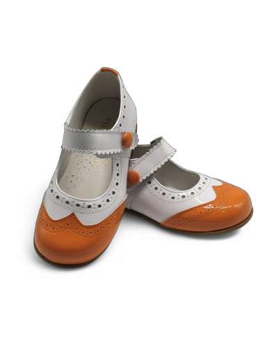 1575 Orange Two tones Mary jane