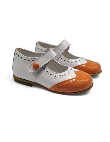 1575 Orange Two tones Mary jane