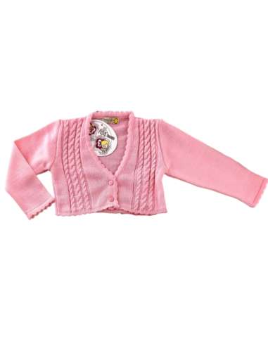 105891 PINK GIRL CARDIGAN