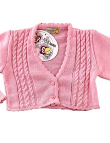 105891 ROSA CHAQUETA PERLÉ NIÑA