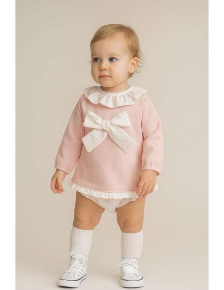 25417 Baby Dress whit Bow Brand Babyferr