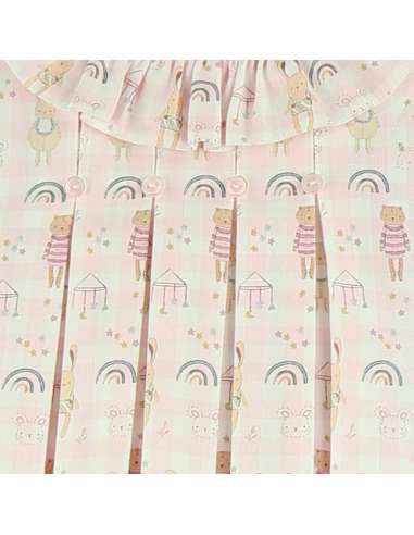 25401 Baby jacket with hat and booties Animalitos