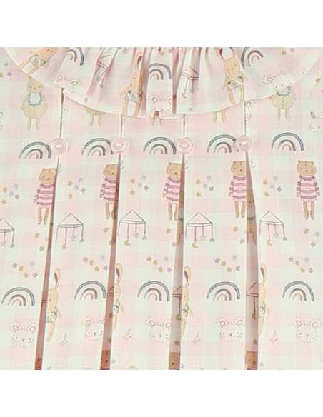 25401 Chambrita con Gorrito y Braga Animalitos