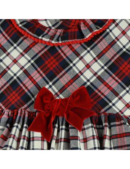 25660 Large Classic Tartan Bow Dress