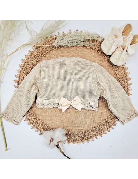3334A CAMEL GIRL CARDIGAN BRAND LA CASITA DE PEPITO