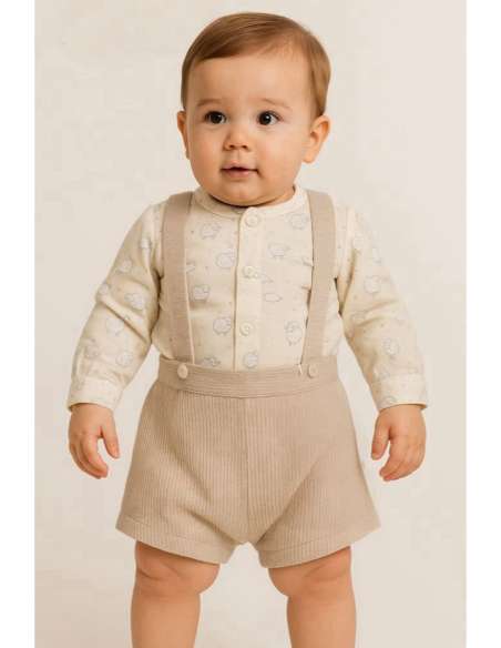 25365 CONJUNTO BEBE NIÑO TIRANTES