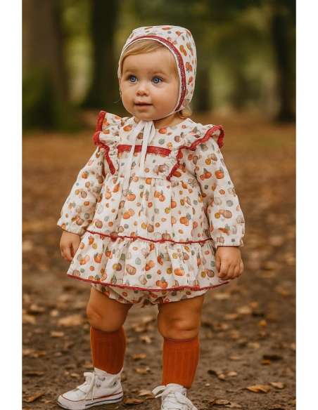 25411 BABY JACKET WITH HAT AND BRIEF