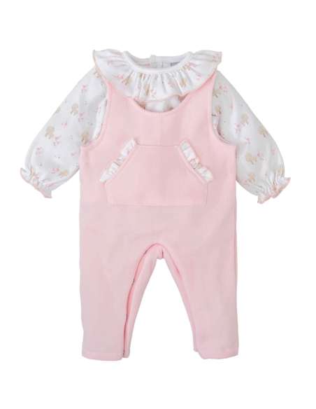 14126 Conjunto Niña Peto y Camisa Sendero  MARCA BABIDU