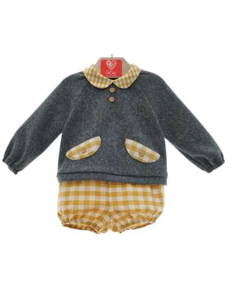 1036DS Conjunto Sudadera Y Pantalon Vichy Familia Chachacha