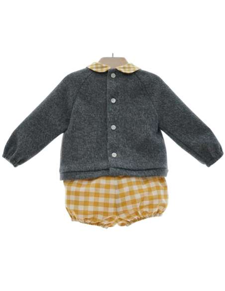 1036DS Conjunto Sudadera Y Pantalon Vichy Familia Chachacha