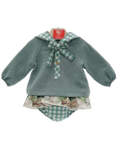 251838DS Conjunto Bebé Ranita Botones