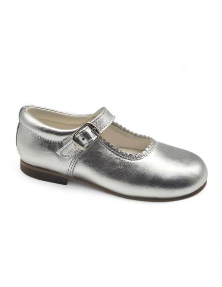Mary Janes in leather Cocoboxi 6270 silver