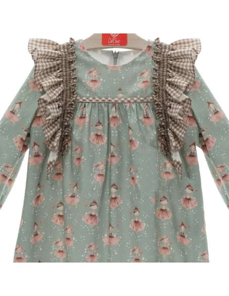 255188DS Vestido Infantil Purpurina MARCA DEL SUR