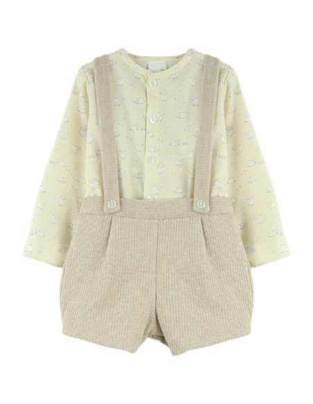 25365 CONJUNTO BEBE NIÑO TIRANTES