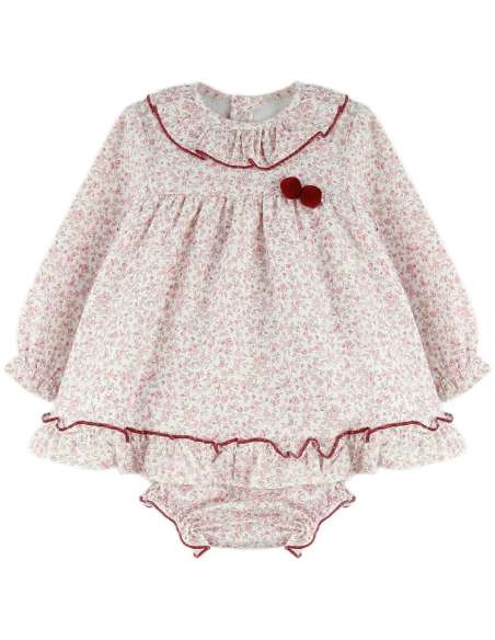25443 CONJUNTO VESTIDO Y BARGUITAS Marca Baby Ferr
