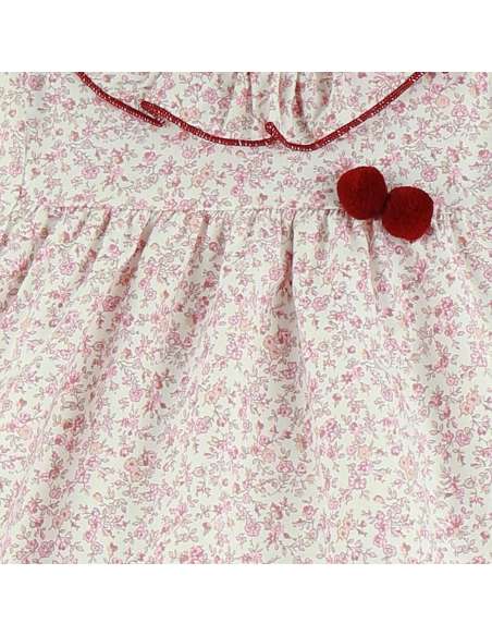 25443 CONJUNTO VESTIDO Y BARGUITAS Marca Baby Ferr