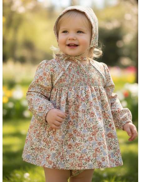 251074DS Baby Jesus Dress with Embroidered Hood