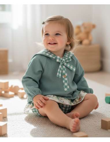 251838DS Conjunto Bebé Ranita Botones