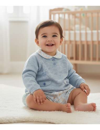 25390 ﻿Conjunto de niño con cubrepañal...