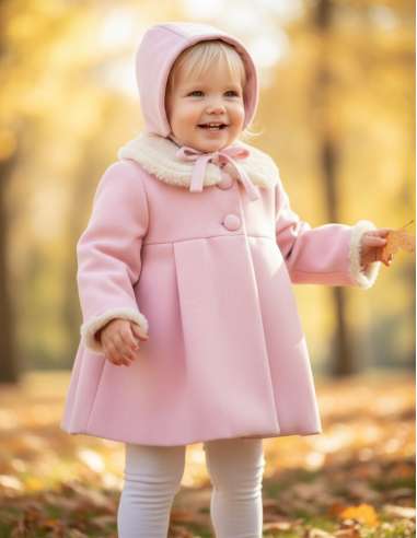 253992RDS Baby Coat  with Bonnet BRAND DEL SUR