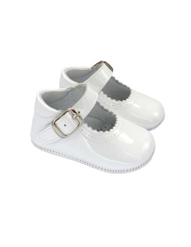 PEUQUE DE BEBÉ EN CHAROL 712C BLANCO