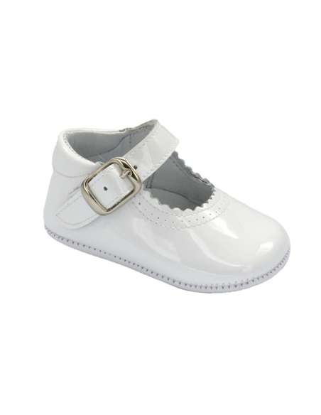 PEUQUE DE BEBÉ EN CHAROL 712C BLANCO