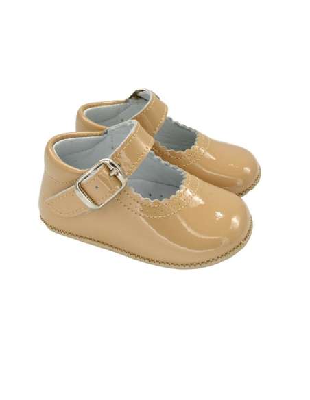 PRAM SHOES IN PATENT CITOS 712 CAMEL