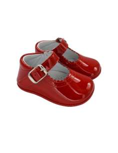 PEUQUE DE BEBÉ EN CHAROL CITOS 712 ROJO