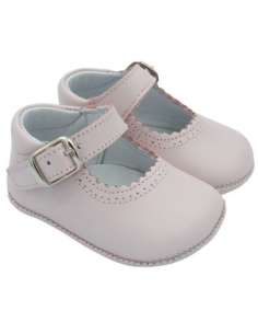 PEUQUE DE BEBÉ EN PIEL 712C ROSA