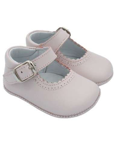 PEUQUE DE BEBÉ EN PIEL 712C ROSA