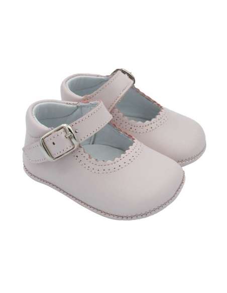 PEUQUE DE BEBÉ EN PIEL 712C ROSA