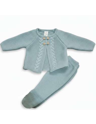C5046 CREEN WOOL BABY SET BRAND PELOTTAS