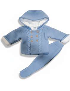 C7017 BLUE WOOL BABY SET BRAND PELOTTAS 2
