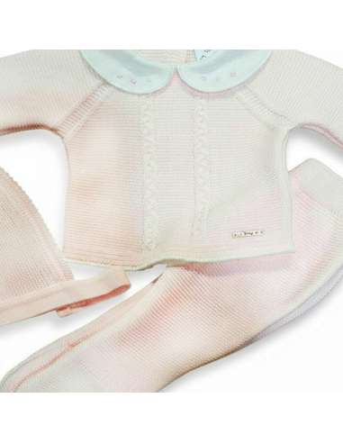 C9005 PINK WOOL BABY SET BRAND PELOTTAS