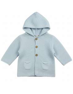 9175 CELESTE  BEBE LANA CON CAPUCHA MARCA DIVERCHIC 2