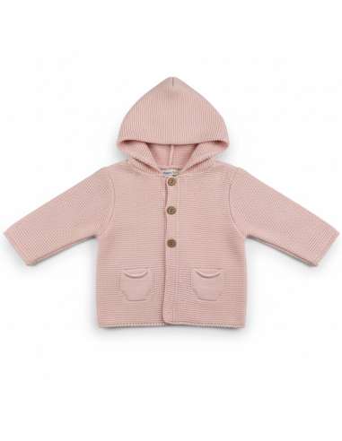 9175 PINK  BEBE LANA CON CAPUCHA MARCA DIVERCHIC